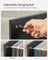 3-Drawer File Cabinet - Wood - Ebony Black - Mobile Lateral Design with Open Compartments