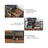 Mobile Filing Cabinet - Wood - Rustic Brown and Black - With Drawers and Open Shelves
