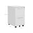 Filing Cart - Metal - White - Mobile with 2 Drawers and Lock