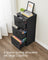 Filing Cabinet - Wood - Cloud White - 3 Lockable Drawers with Adjustable Hanging Rail