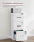 File Cabinet - Wood - Cloud White - Lockable with Adjustable Hanging Rail