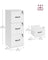 File Cabinet - Wood - Cloud White - Lockable with Adjustable Hanging Rail