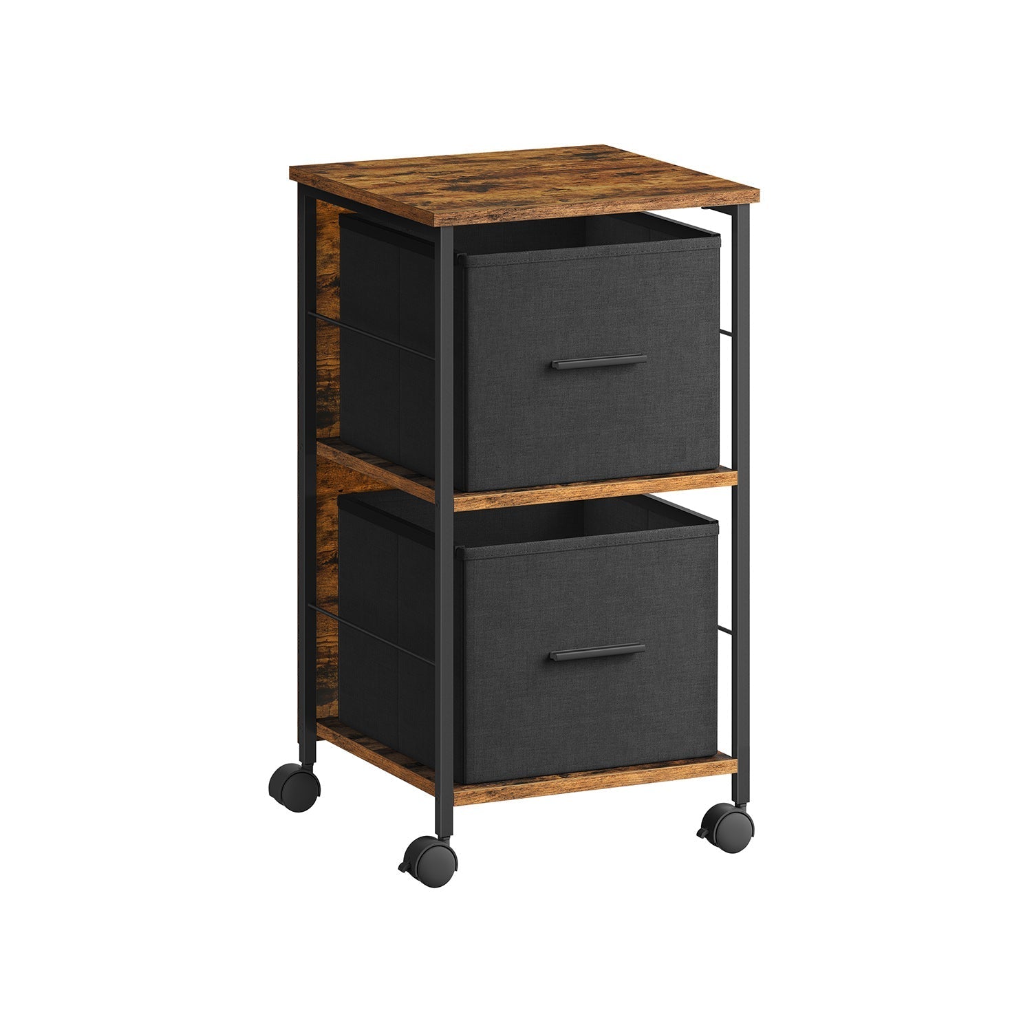 Filing Cabinet - Wood - Rustic Brown