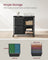 Filing Cabinet - Wood - Brown - 2 Drawers with Shelf and Printer Stand