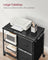 Filing Cabinet - Wood - Brown - 2 Drawers with Shelf and Printer Stand