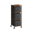 Filing Cabinet - Wood - Rustic Brown - Multi-Functional with 3 Drawers and Bookshelf