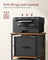 Filing Cabinet - Wood - Rustic Brown - Multi-Functional with 3 Drawers and Bookshelf
