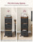 Filing Cabinet - Wood - Rustic Brown - Multi-Functional with 3 Drawers and Bookshelf