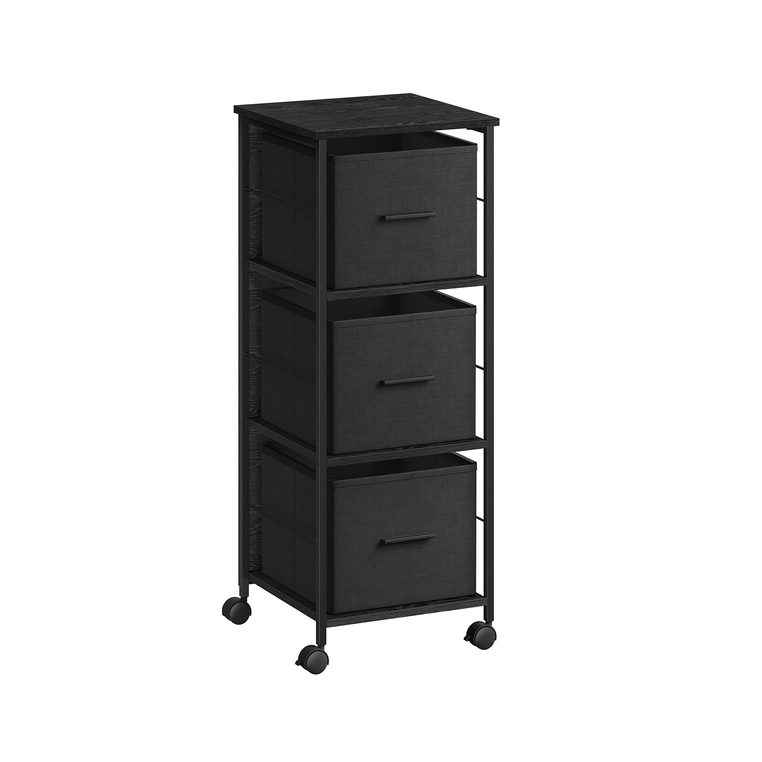 Filing Cabinet - Wood - Rustic Brown - Multi-Functional with 3 Drawers and Bookshelf