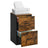 File Cabinet - Wood - Cloud White - Lockable Drawers