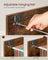 File Cabinet Filing Cabinet for Home Office - Wood - Rustic Brown and Ink Black - with 2 Lockable Drawers