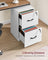 File Cabinet - Wood - Cloud White - Lockable Drawers