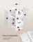 File Cabinet - Wood - Cloud White - Lockable Drawers
