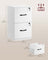 File Cabinet - Wood - Cloud White - Lockable Drawers
