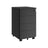 Lockable Mobile File Cabinet - Wood - Ink Black - 4 Drawers
