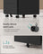 Lockable Mobile File Cabinet - Wood - Ink Black - 4 Drawers