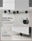 Lockable Mobile File Cabinet - 4 Drawers - Wood - Cloud White