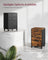 Rolling File Cabinet - 3 Drawers with Wheels - Metal - Ink Black
