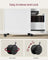 File Cabinet - Steel - Cloud White - 2 Drawers with Open Compartment and Wheels