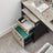 Mobile Filing Cabinet, 2 Drawers - Steel - Greige and Black