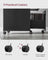 Mobile File Cabinet - Steel - Ink Black - 2 Lockable Drawers