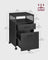 Mobile File Cabinet - Steel - Ink Black - 2 Lockable Drawers