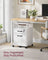 Filing Cabinet - Steel - Cloud White - 2 Lockable Drawers