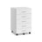 Rolling Filing Cabinet - 5 Drawers with Wheels - MDF - Cloud White
