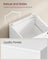 Filing Cabinet - Wood - Cloud White - Lockable with Adjustable Hanging Rail