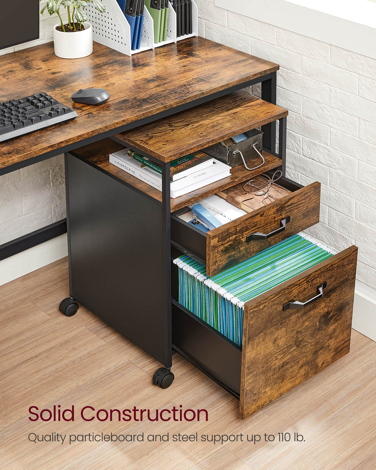 Filing Cabinet - Lockable with Drawers