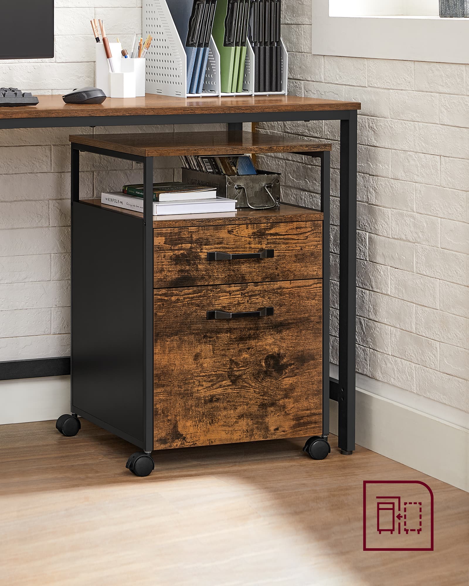 Filing Cabinet - Lockable with Drawers