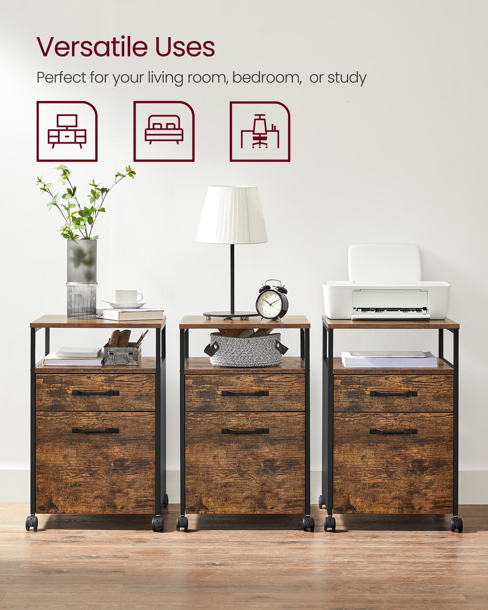 Filing Cabinet - Lockable with Drawers