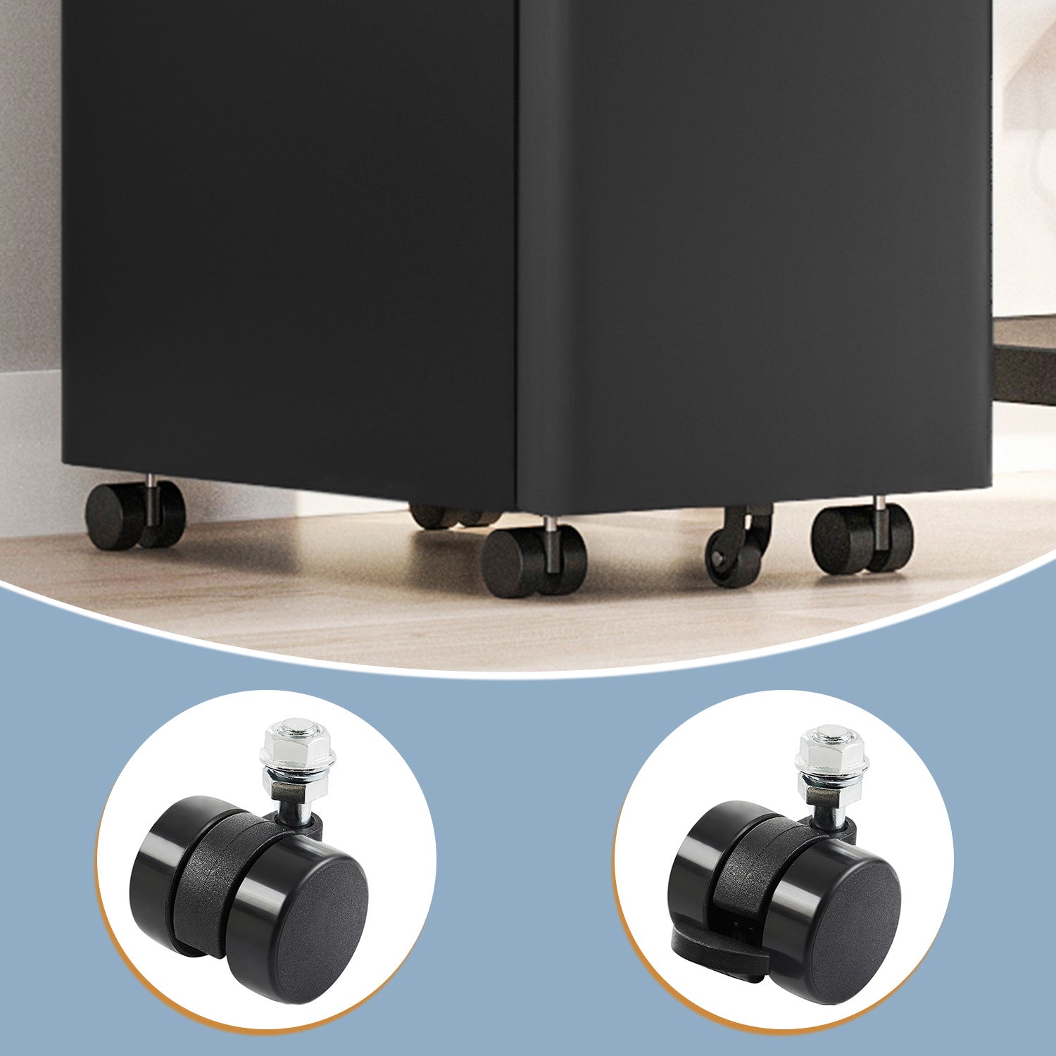 Steel File Cabinet - 30L - Mobile Pedestal