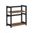 2-Tier Countertop Spice Rack - Bamboo - Rustic Brown and Black - Desktop Organizer for Kitchen and Dining Room