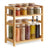 Kitchen Trolley - On Wheels with Shelves - Natural Beige - 18.6 x 41 x 41 cm