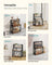 3 Tier Storage Rack - Bamboo - Natural - Multi-Purpose Countertop Organizer for Kitchen