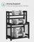 3-Tier Countertop Spice Rack - Bamboo - Ebony Black - Desktop Organizer for Kitchen and Office