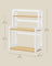 3-Tier Countertop Spice Rack - Bamboo - Natural Oak - Desktop Organiser for Kitchen and Office