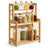 Kitchen Trolley - On Wheels with Shelves - Natural Beige - 18.6 x 41 x 53.5 cm