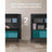 Multipurpose Cabinet - Steel - Black - Lockable with Shelves