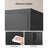 Multipurpose Cabinet - Steel - Black - Lockable with Shelves