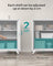 Office Cabinet - Steel - Black - Lockable with Deep Storage and Shelves
