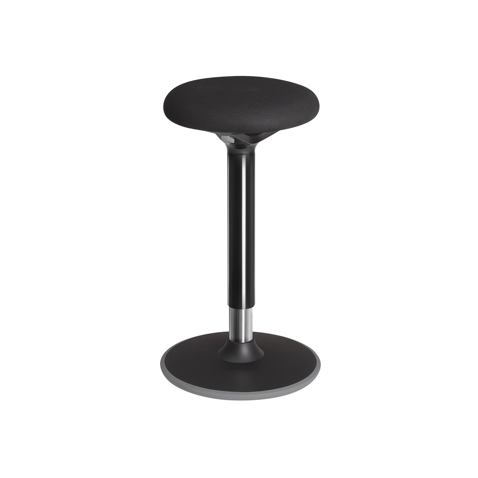 Standing Stool - Aluminum - Black - Adjustable Height 55-70 cm