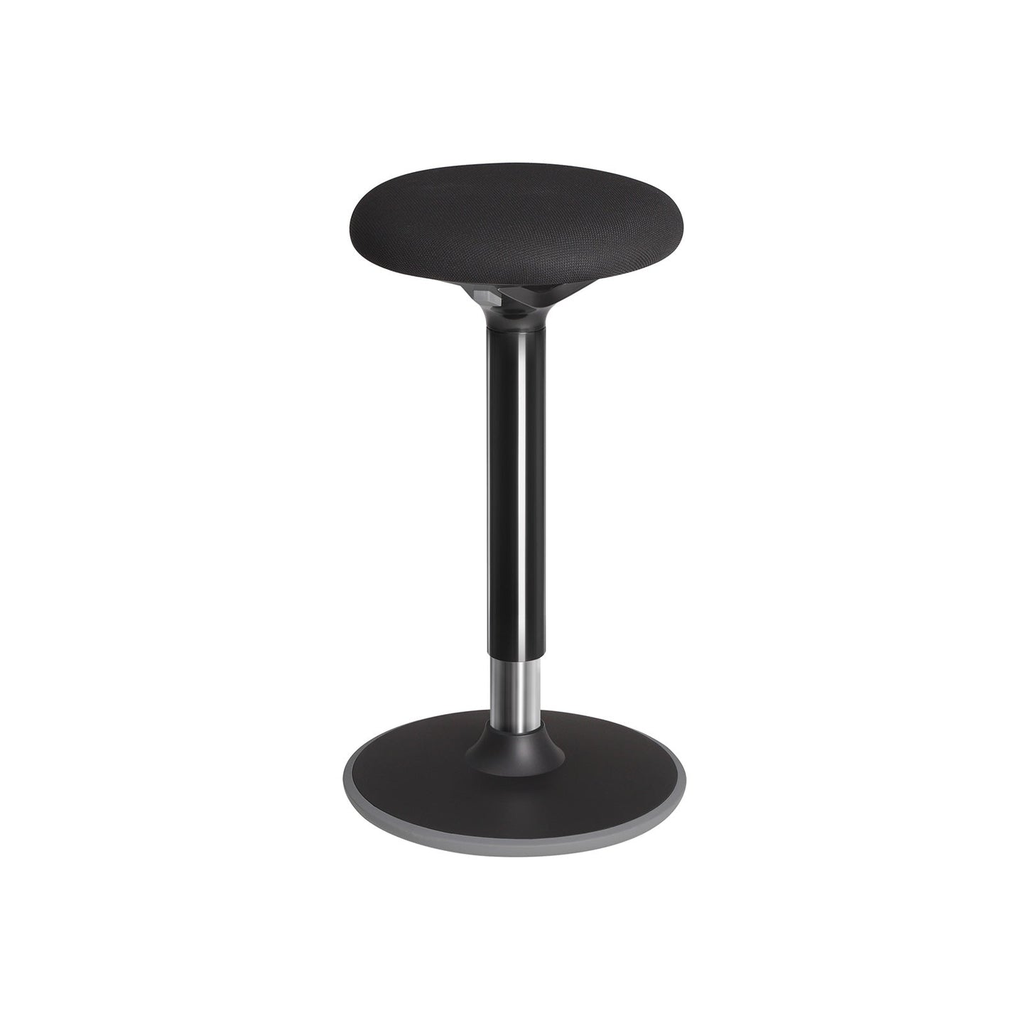 Standing Stool - Aluminum - Black - Adjustable Height 55-70 cm