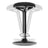 Standing Stool - Aluminum - Black - Adjustable Height 55-70 cm