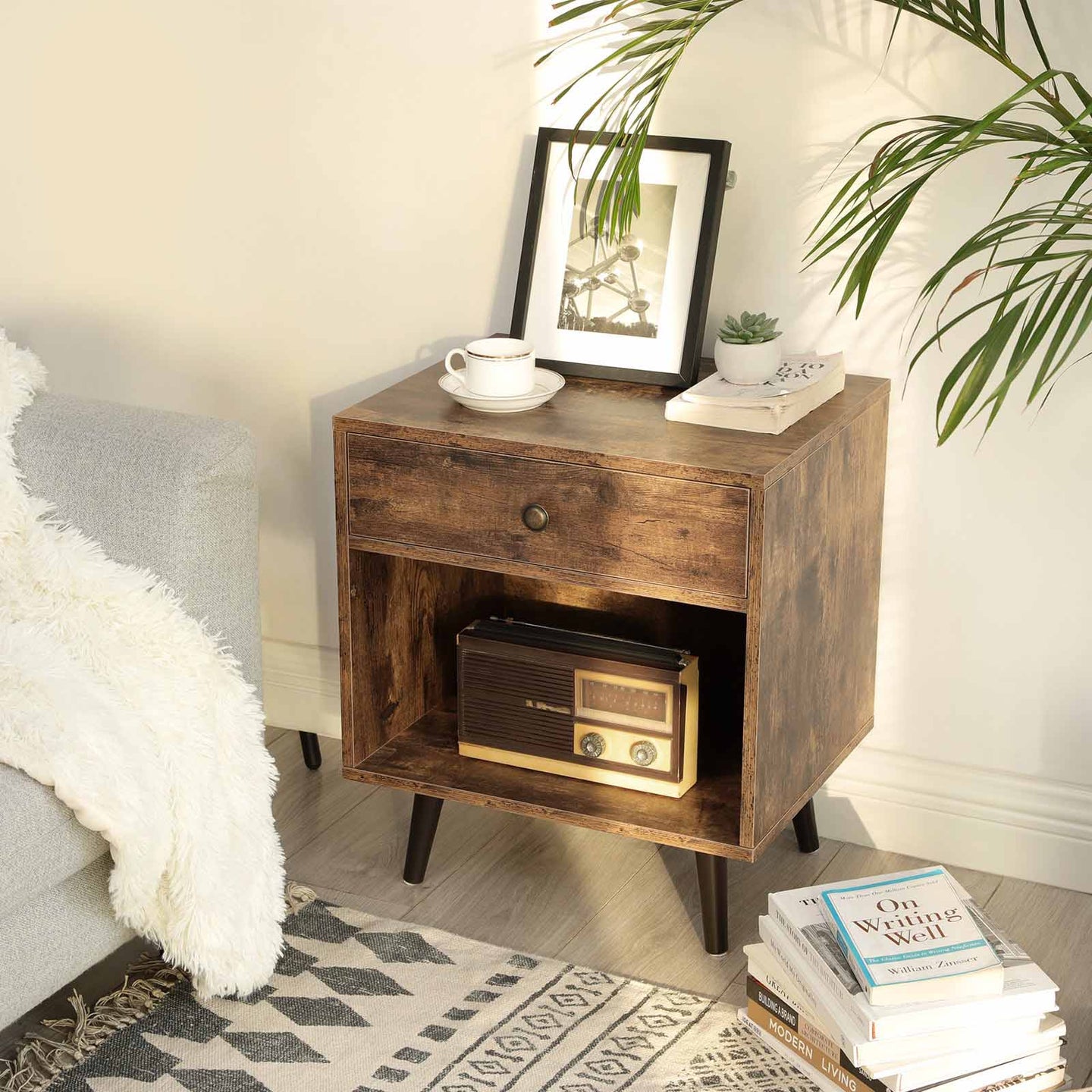 End Table - Rustic Brown - Pinewood