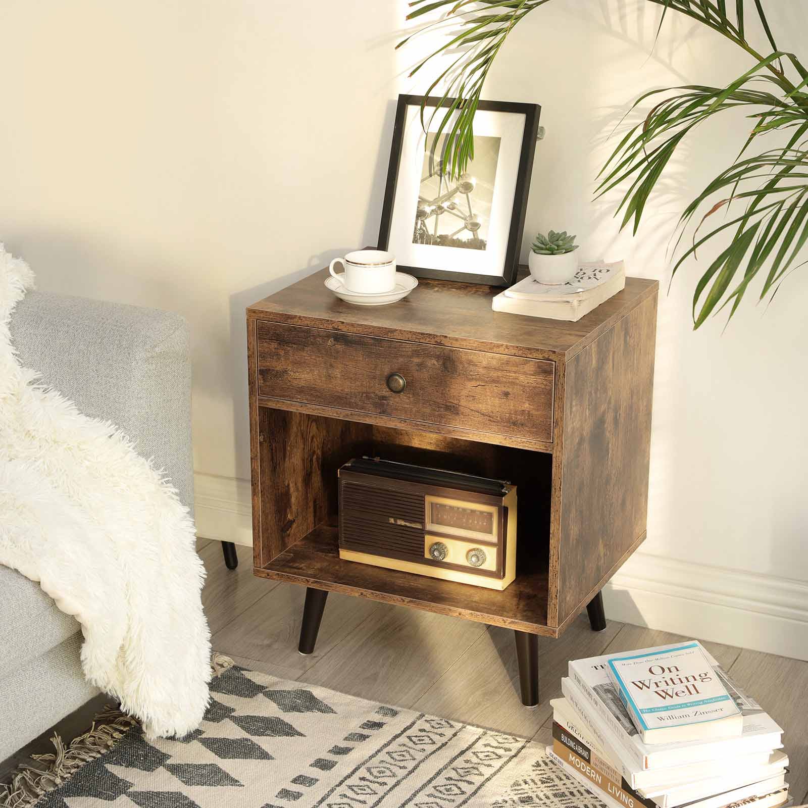 End Table - Rustic Brown - Pinewood