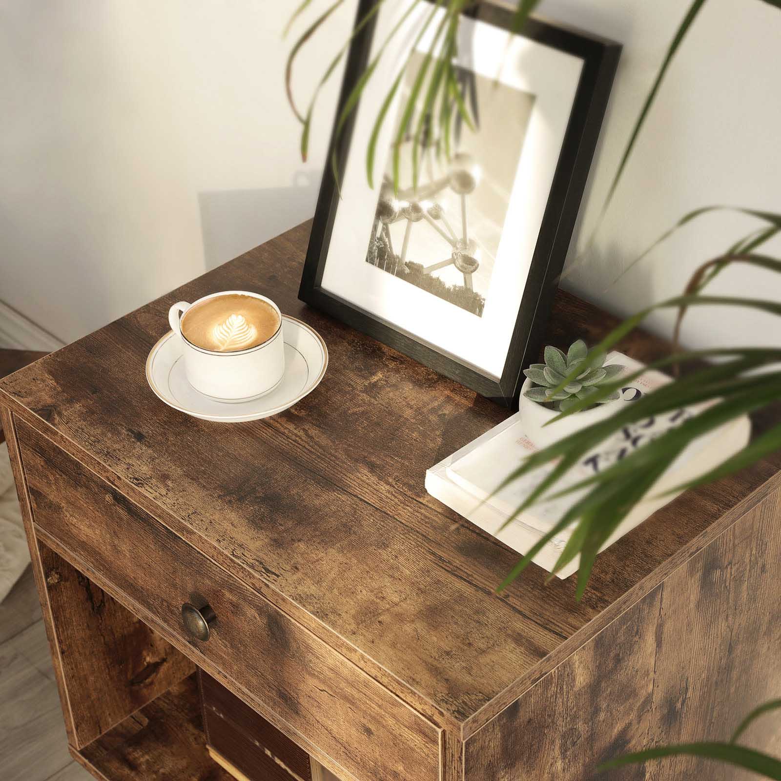 End Table - Rustic Brown - Pinewood