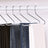 Metal Open End Trousers Hangers - 38cm Wide - Grey - Non-Slip Coating