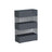 Umbrella Stand - Metal - Anthracite Grey - Rectangular with Water Tray and 4 Hooks